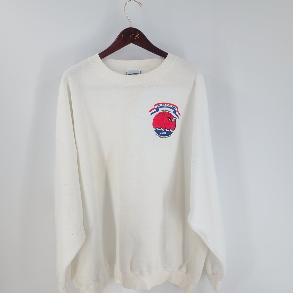 Y2K Oversized Style Lee Heavyweight Get Your Spirit Here Sz 4XL Pullover Sweater